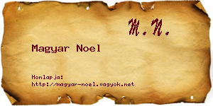 Magyar Noel névjegykártya
