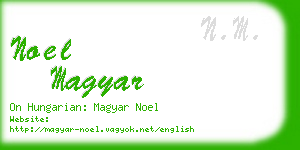 noel magyar business card